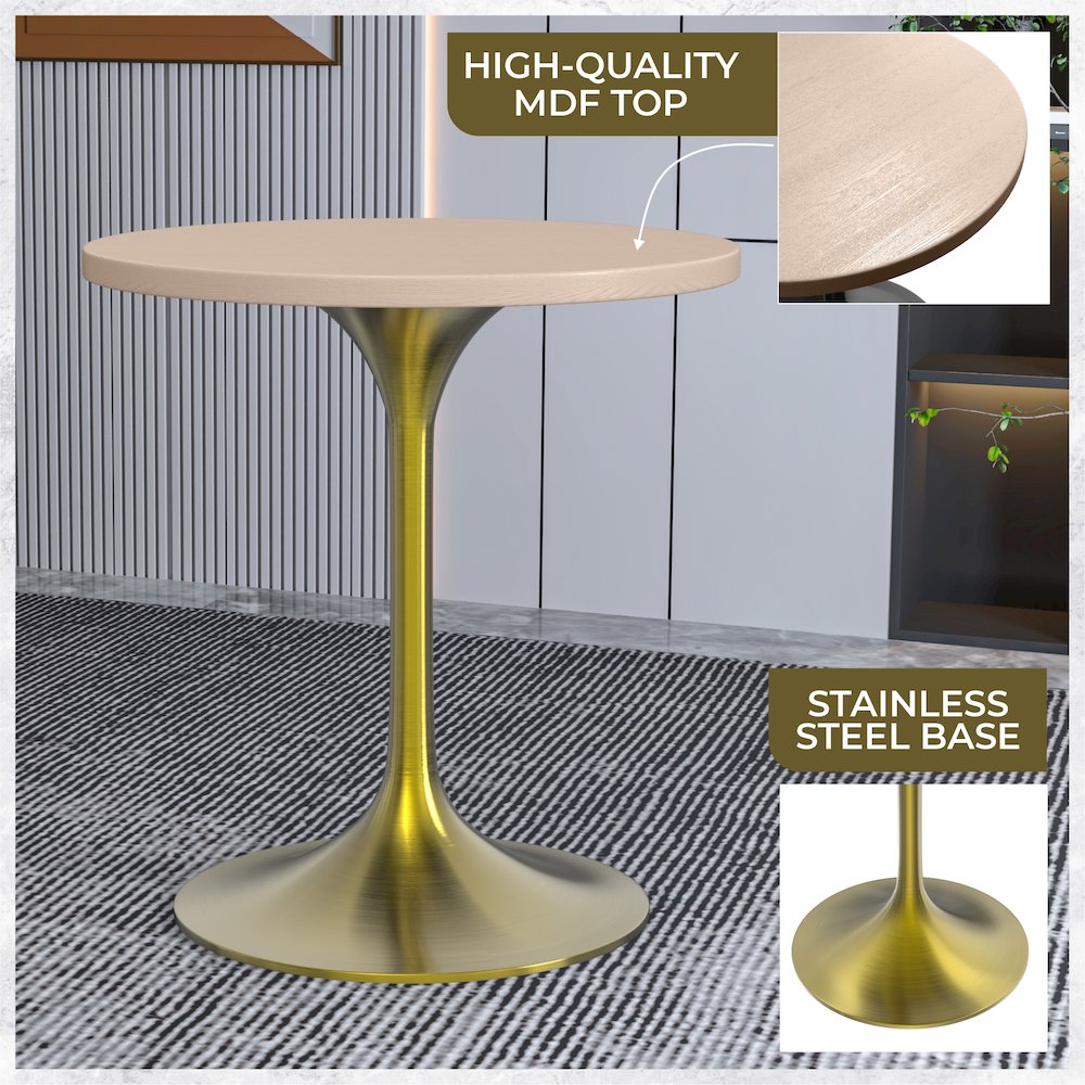 Verve Collection 27" Round Dining Table. Picture 2