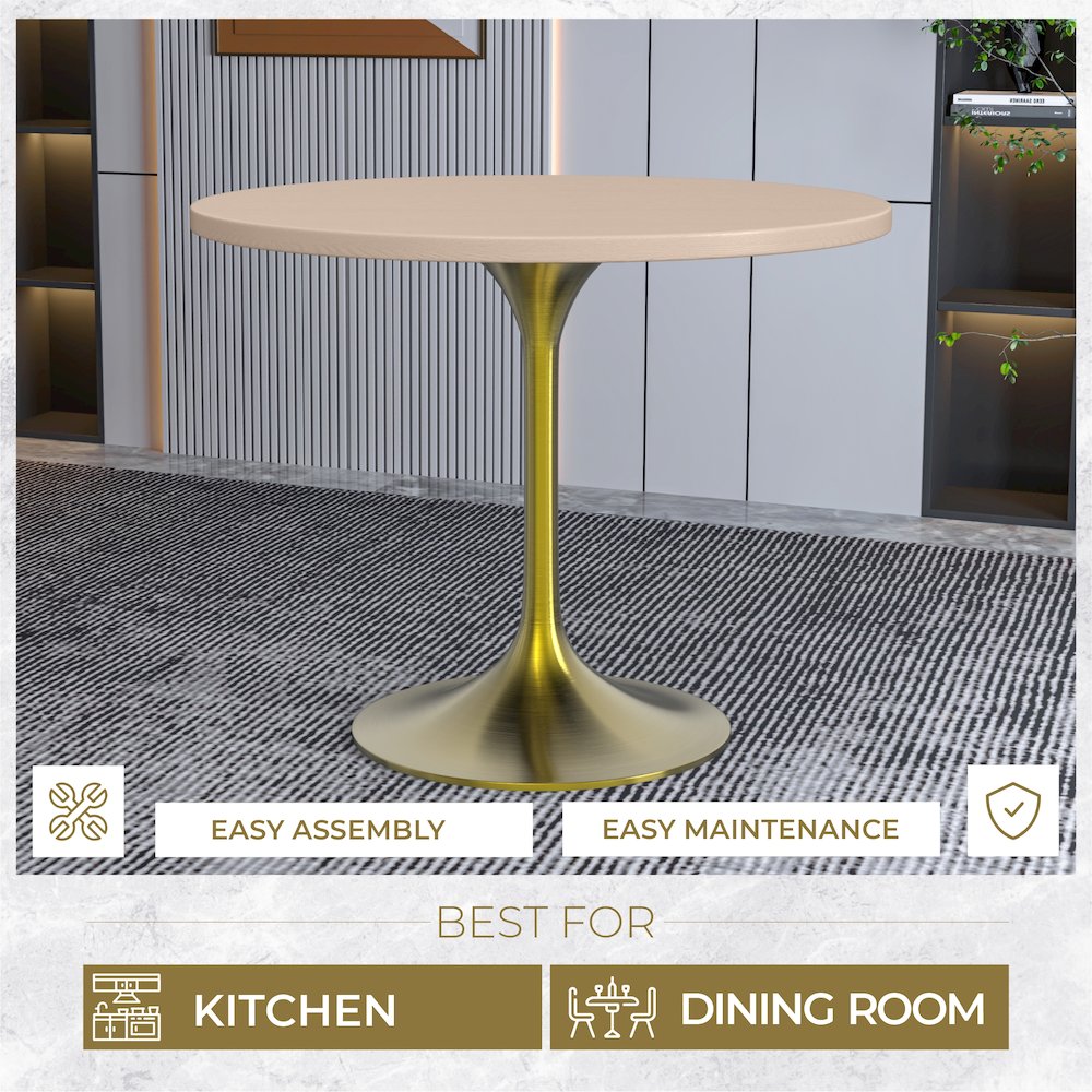 Verve Collection 36" Round Dining Table. Picture 3