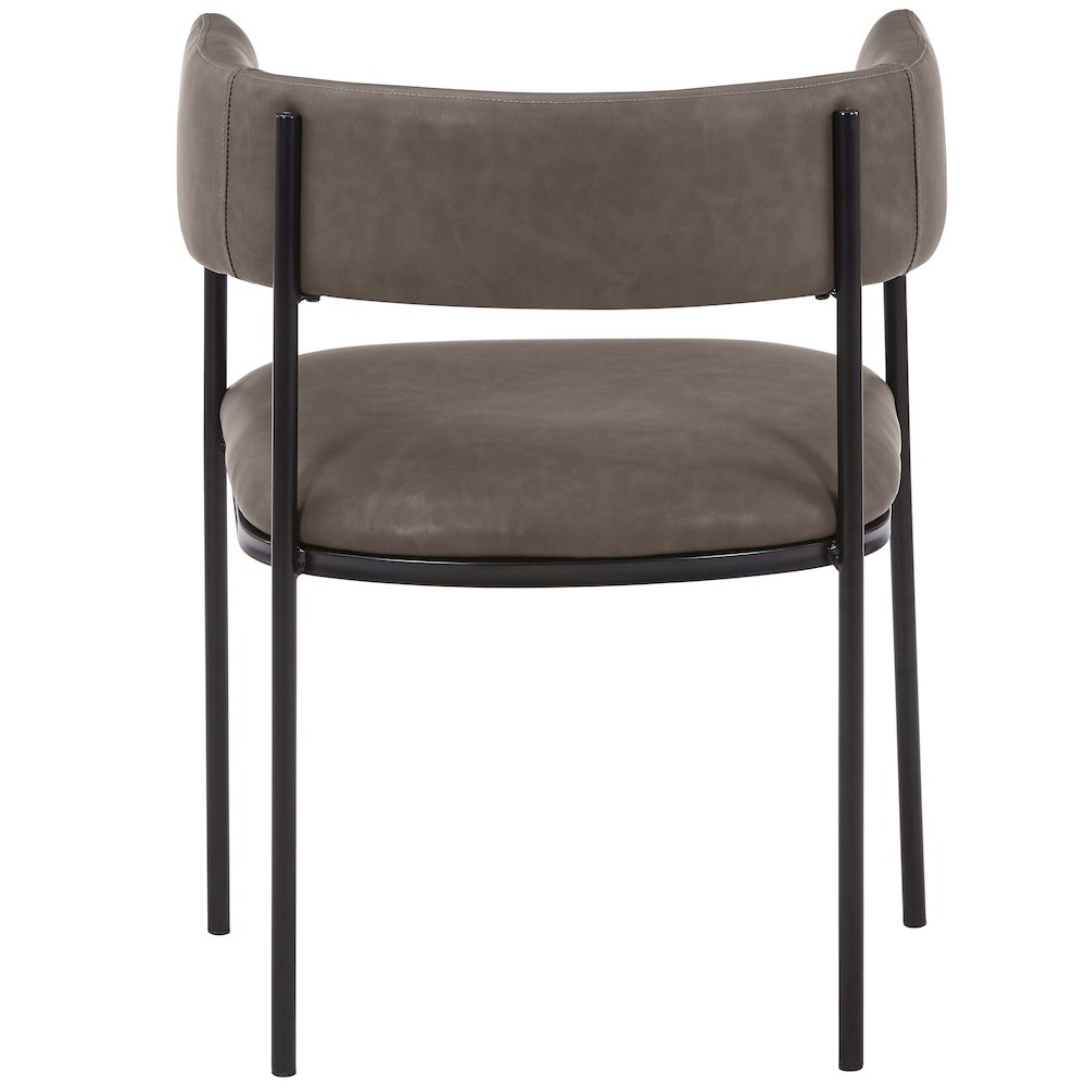 Cyril Collection Modern Chair in Charcoal. Picture 12