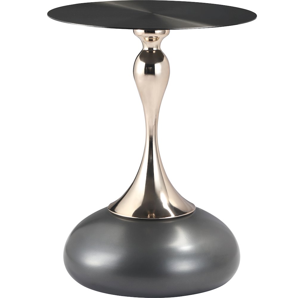 Savoy Collection Modern End Table In Grey. Picture 2