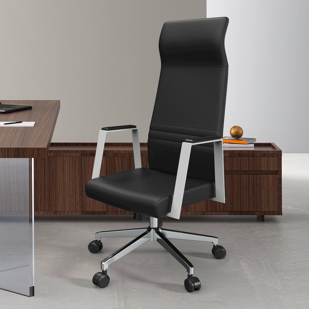 Aleen High-Back Office Chair in Black. Picture 26