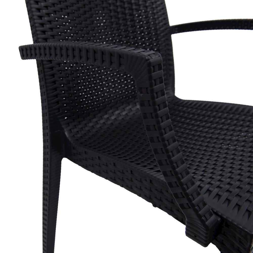 Weave Mace Indoor/Outdoor Chair (With Arms), Set of 2. Picture 7