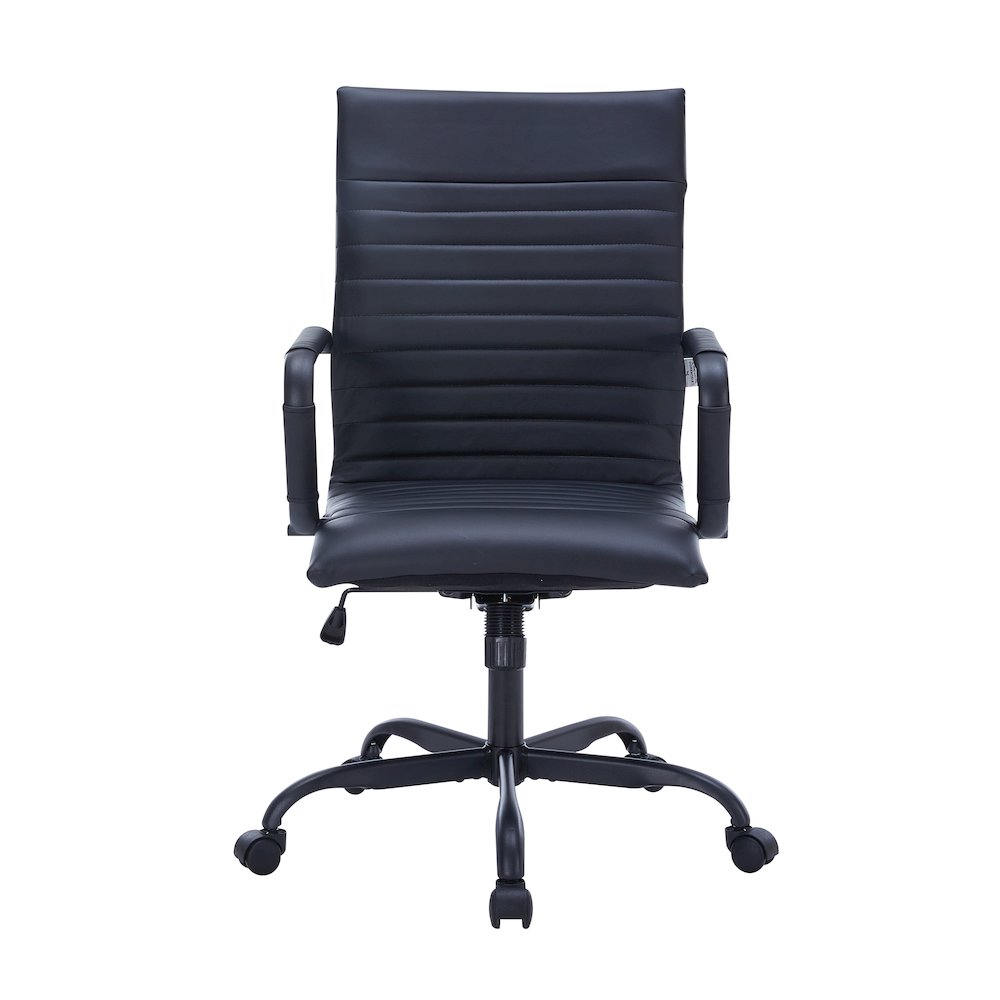 Harris Leather Home High-Back Office Chair in Black. Picture 17