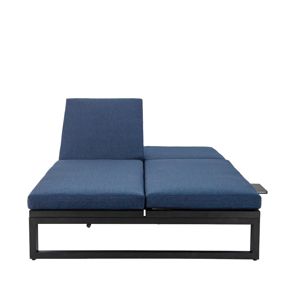 Chelsea Convertible Lounge Reclining Double Chaise With Cushions. Picture 32