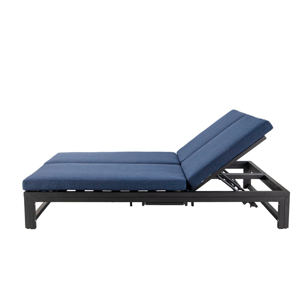 Chelsea Convertible Lounge Reclining Double Chaise With Cushions. Picture 34