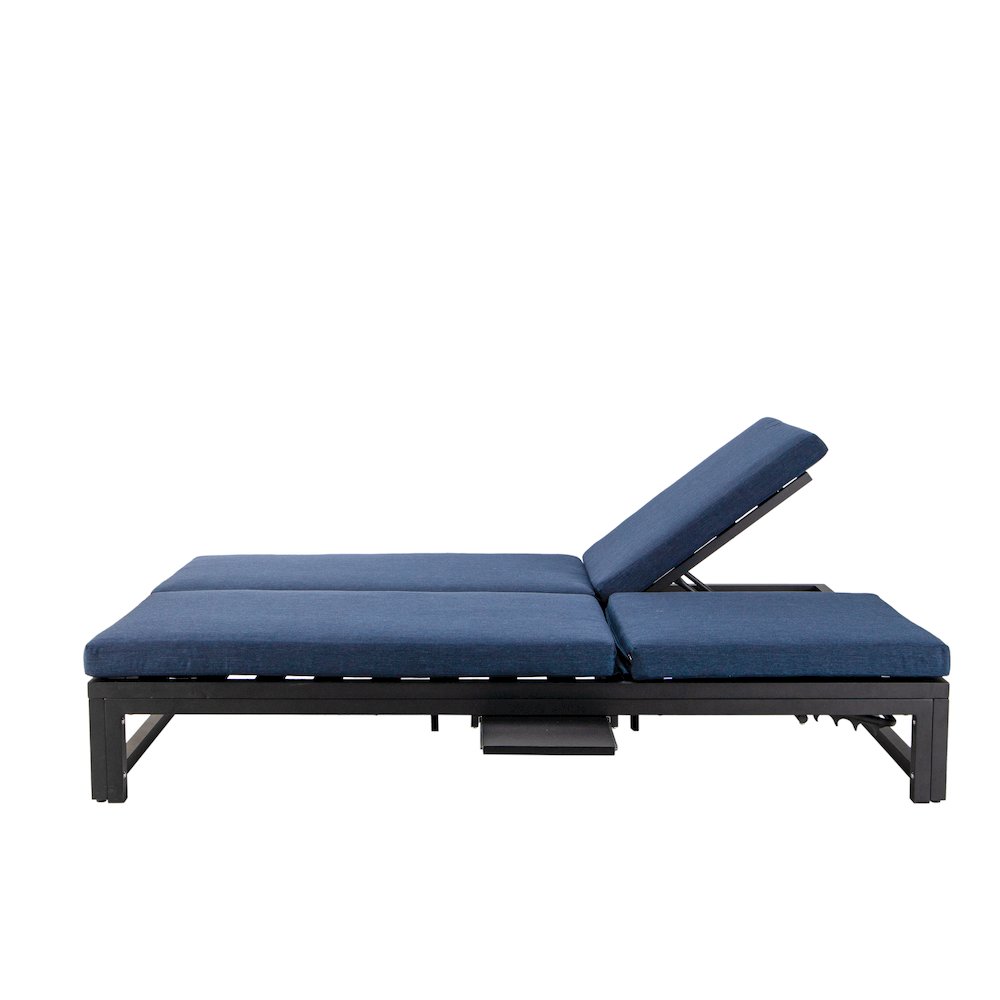 Chelsea Convertible Lounge Reclining Double Chaise With Cushions. Picture 35