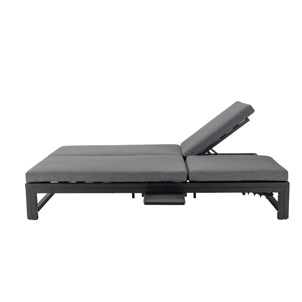 Chelsea Convertible Lounge Reclining Double Chaise With Cushions. Picture 32