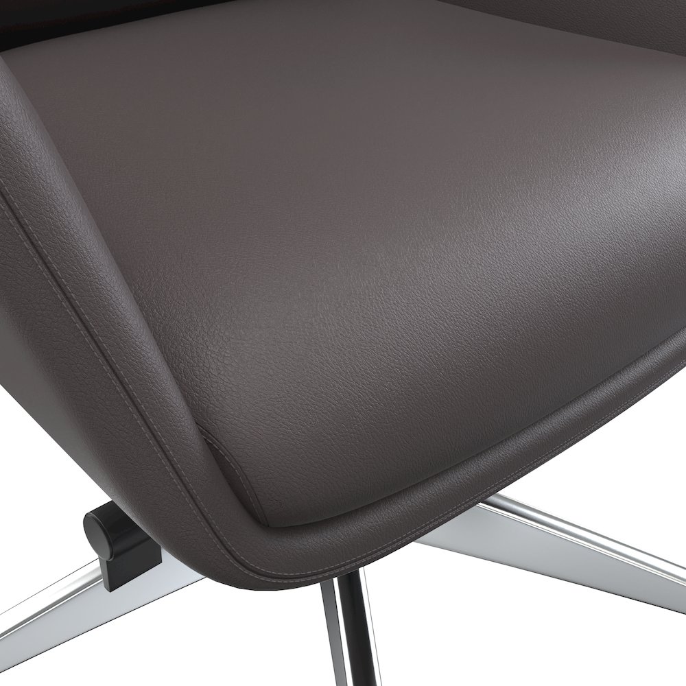 Summit Series Tall Office Chair In Grey Leather. Picture 6