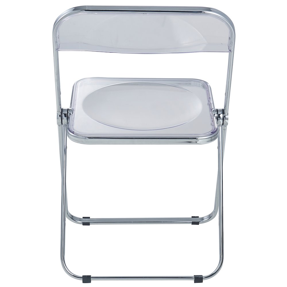 Lawrence Acrylic Folding Chair With Metal Frame. Picture 15