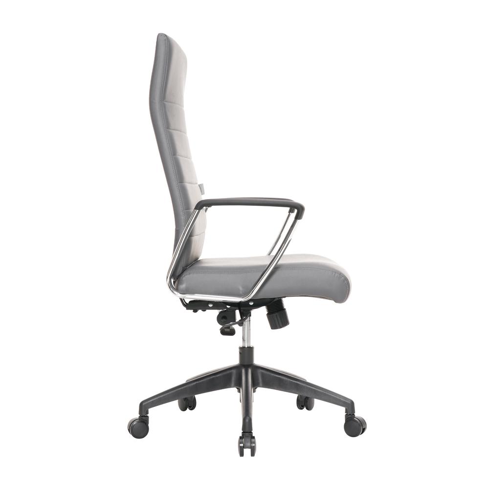 Hilton Modern High-Back Leather Office Chair. Picture 1