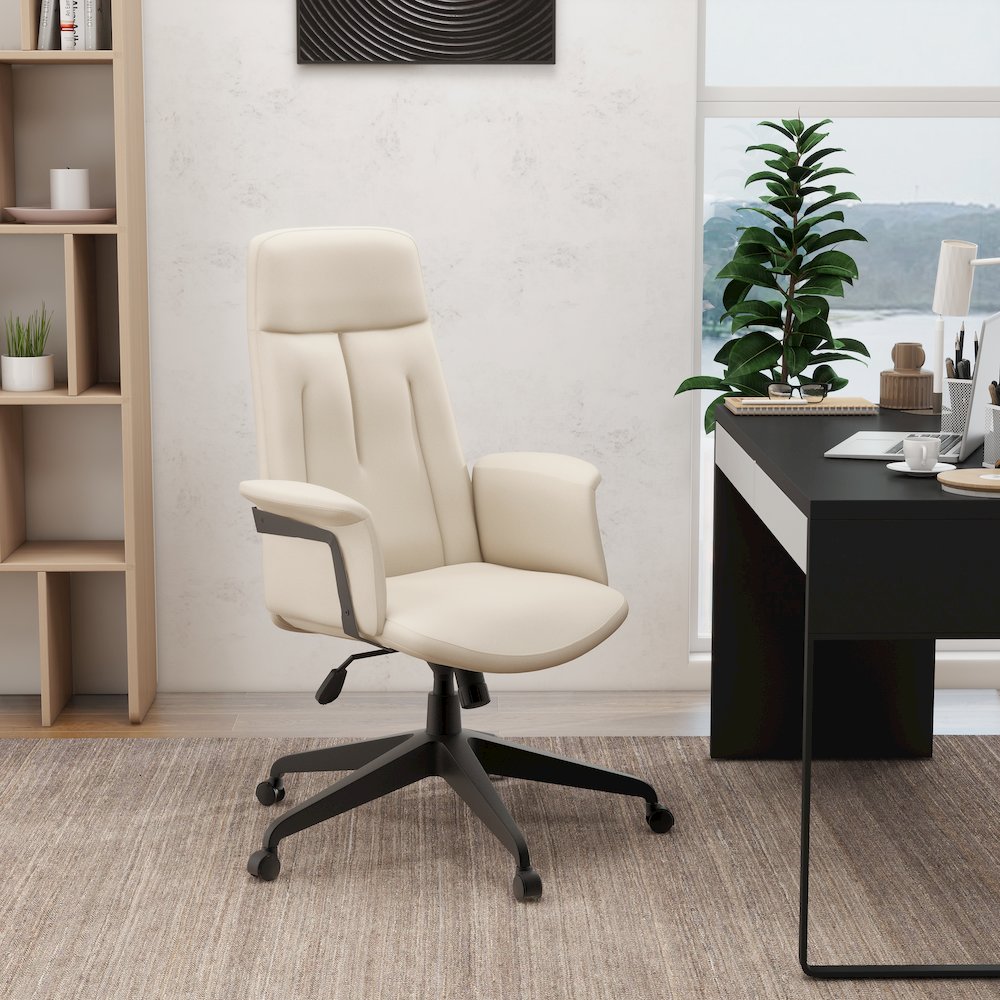 Inifini Collection Modern Office Chair In Tan. Picture 27