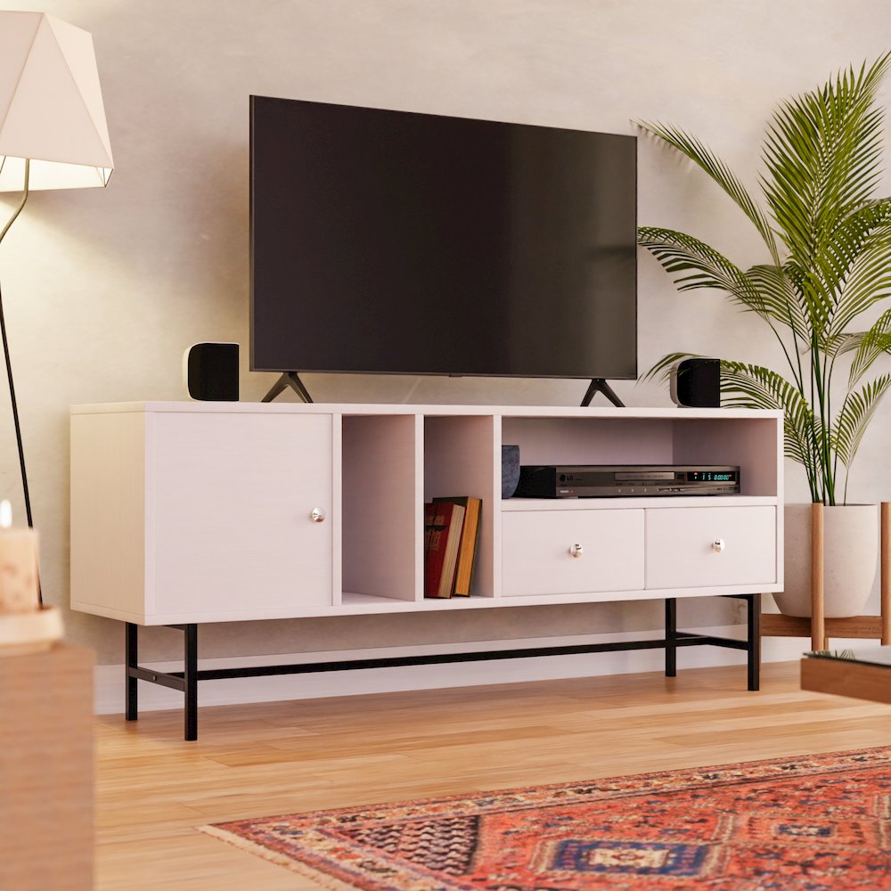 Rochester Modern Rectangular TV Stand. Picture 17