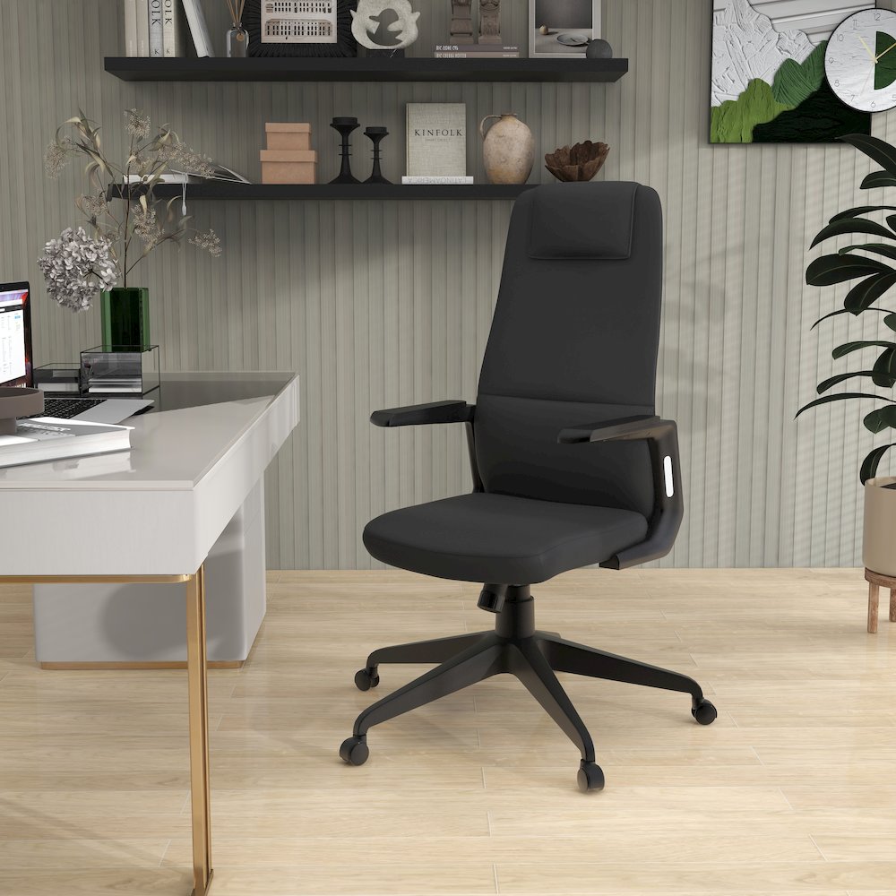 Nexa Collection Modern Office Chair In Black. Picture 3