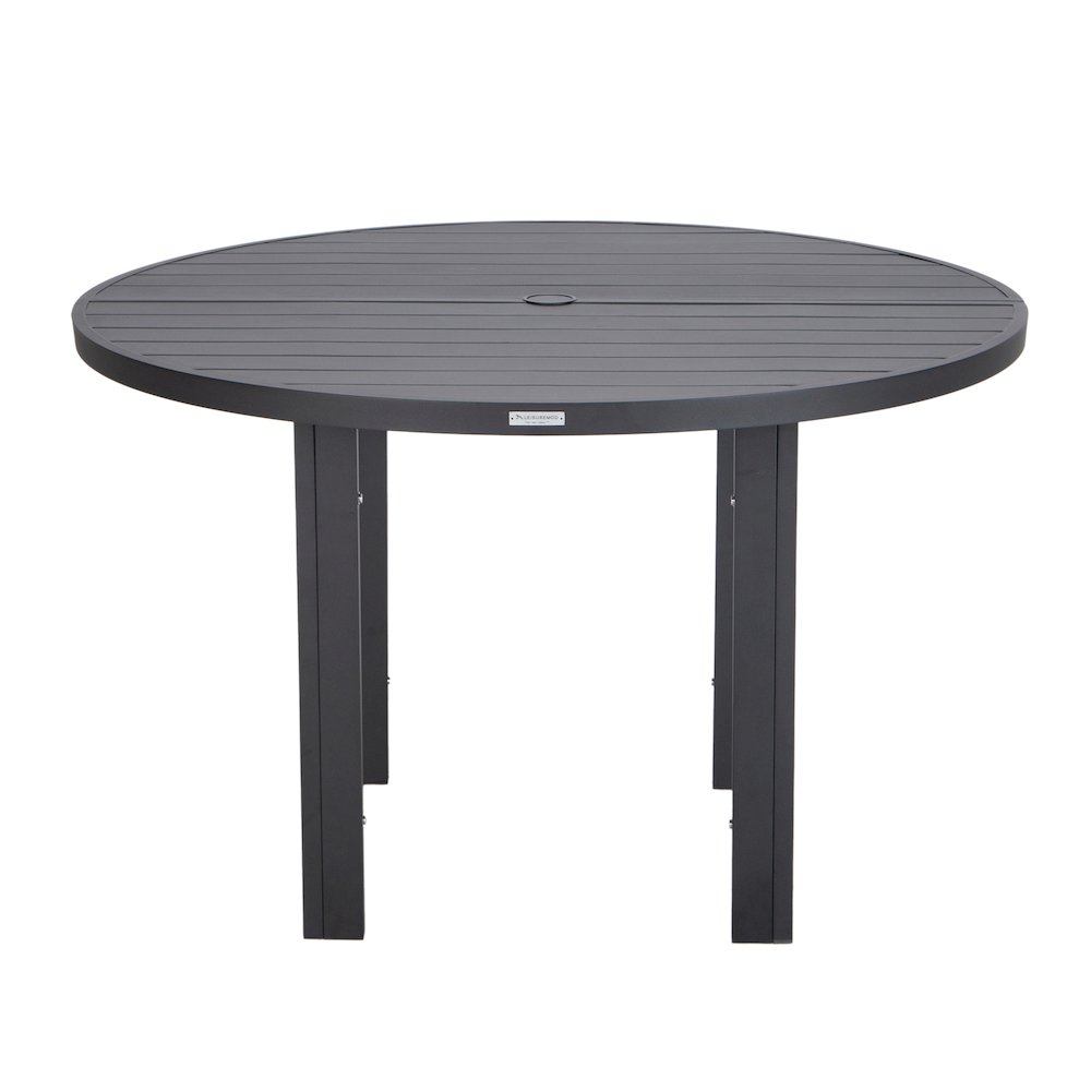 Chelsea 60″ Round Outdoor Aluminum Dining Table for Patio. Picture 8