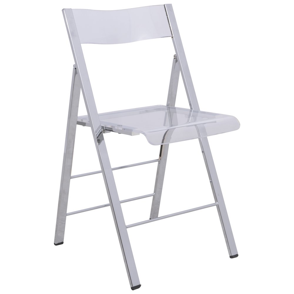 Menno Modern Acrylic Folding Chair. Picture 3