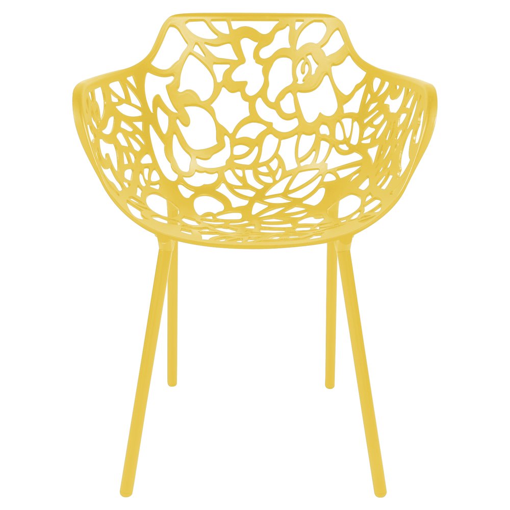 Modern Devon Aluminum Armchair, Set of 4. Picture 3