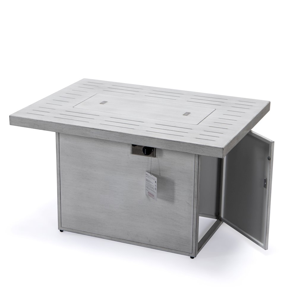 Chelsea Patio Modern Aluminum Propane Fire Pit Table. Picture 15