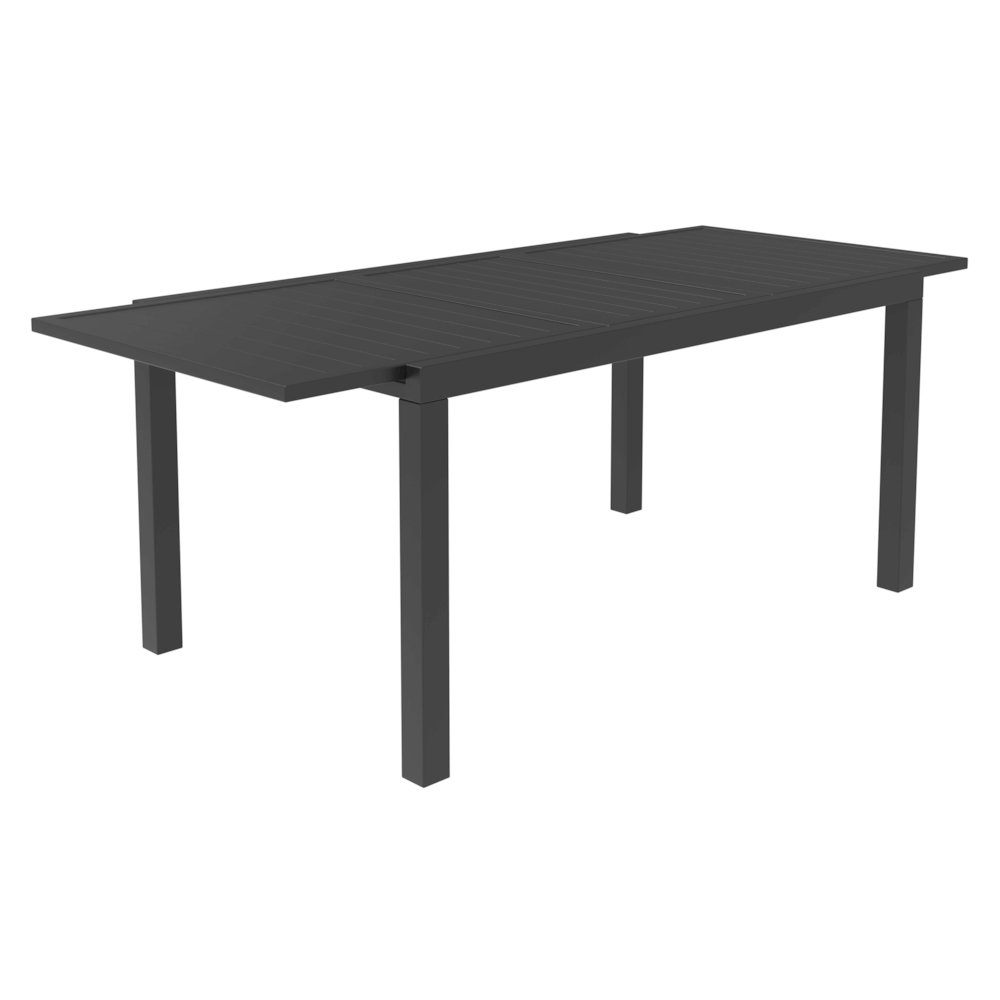 Marlin Extenable outdoor Dining Table 78-118 in Black. Picture 15