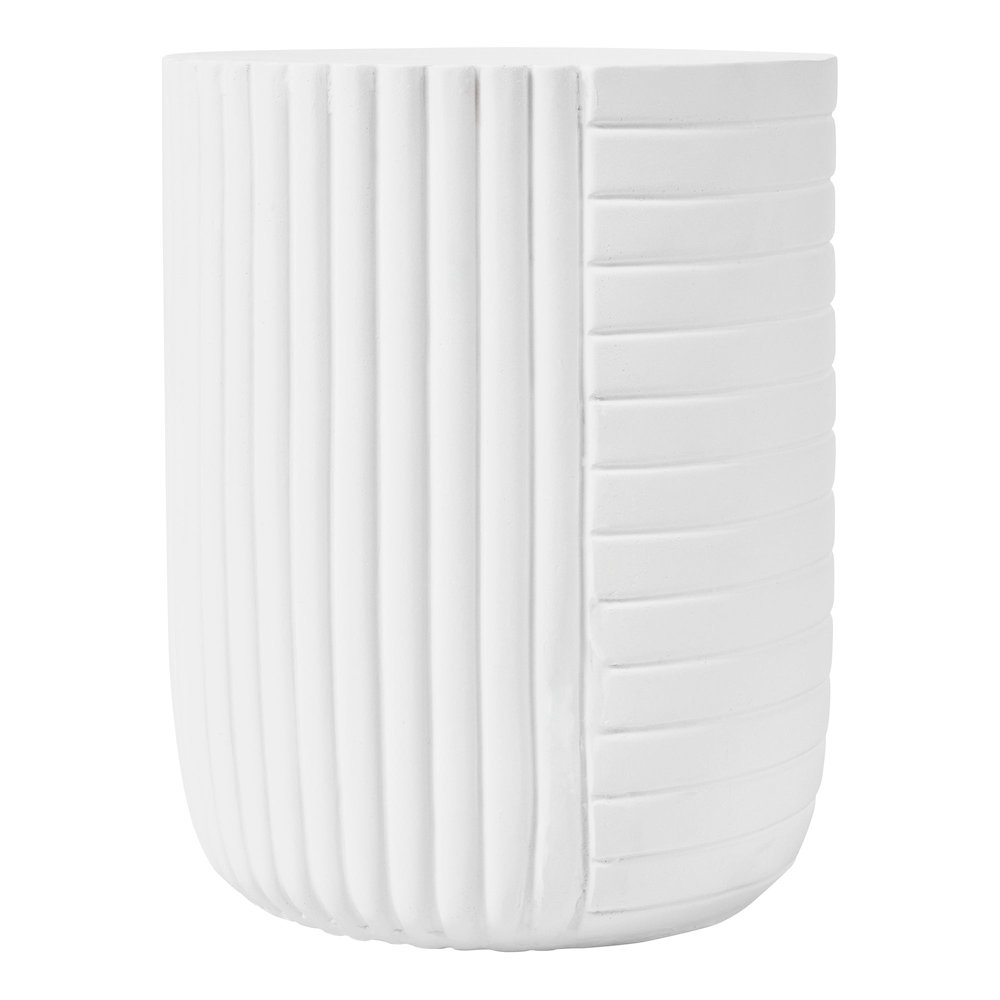 Modern Side End Table Trove Series In White. Picture 4