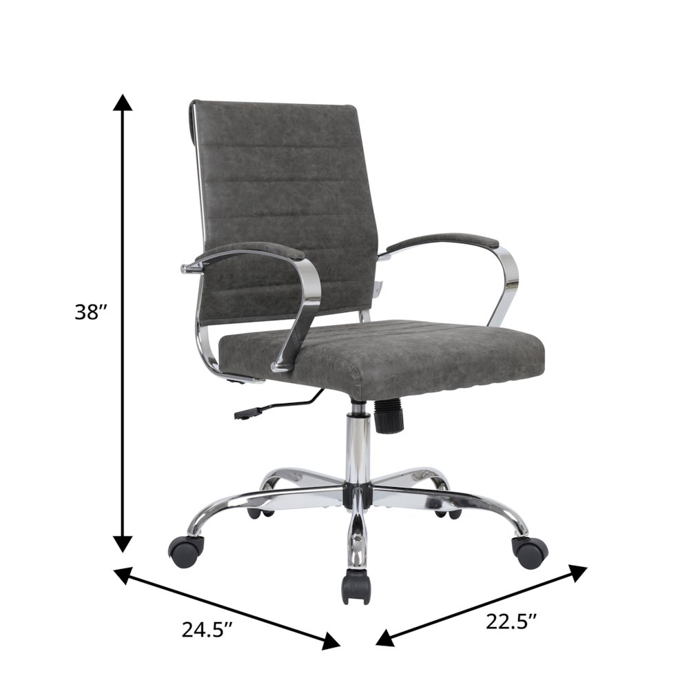 Benmar Leather Office Chair. Picture 1