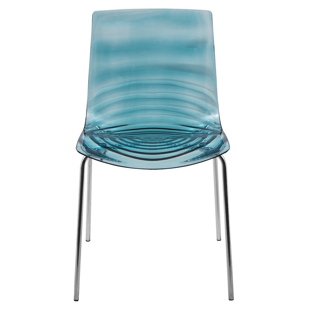 Astor Water Ripple Design Dining Chair Set of 2. Picture 2