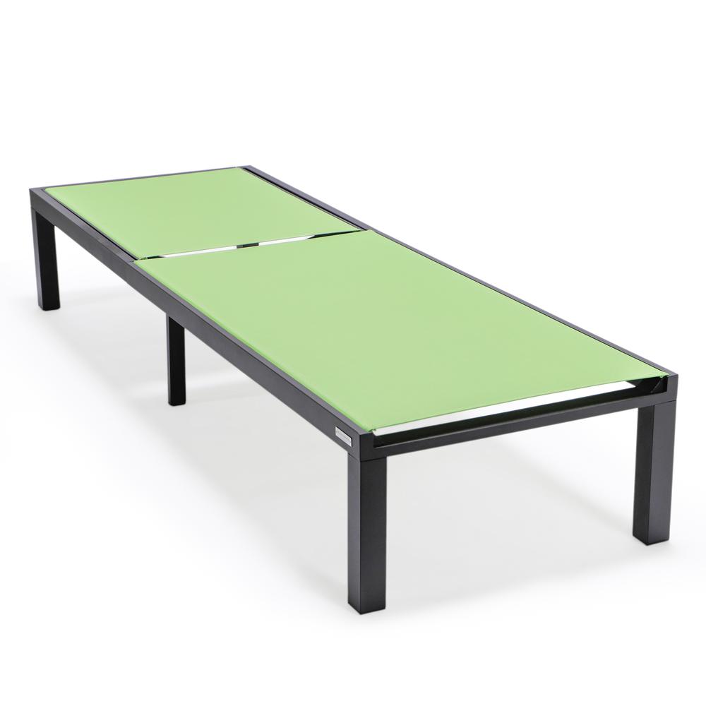 Black Aluminum Outdoor Patio Chaise Lounge Chair. Picture 20