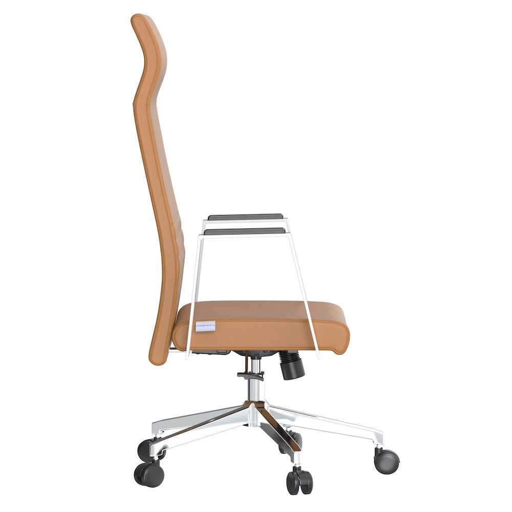 Aleen High-Back Office Chair in Acorn Brown. Picture 16