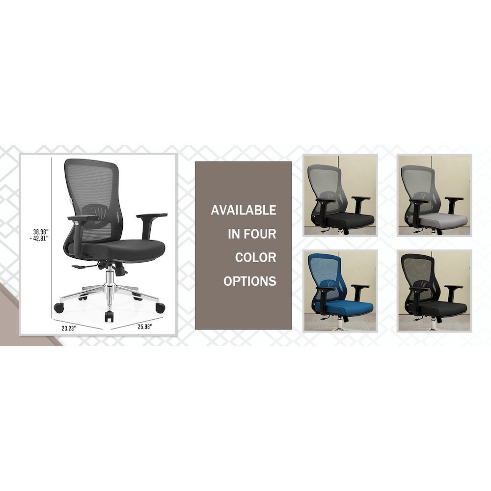 Office Adorit Series Office Task Chair In Black. Picture 2