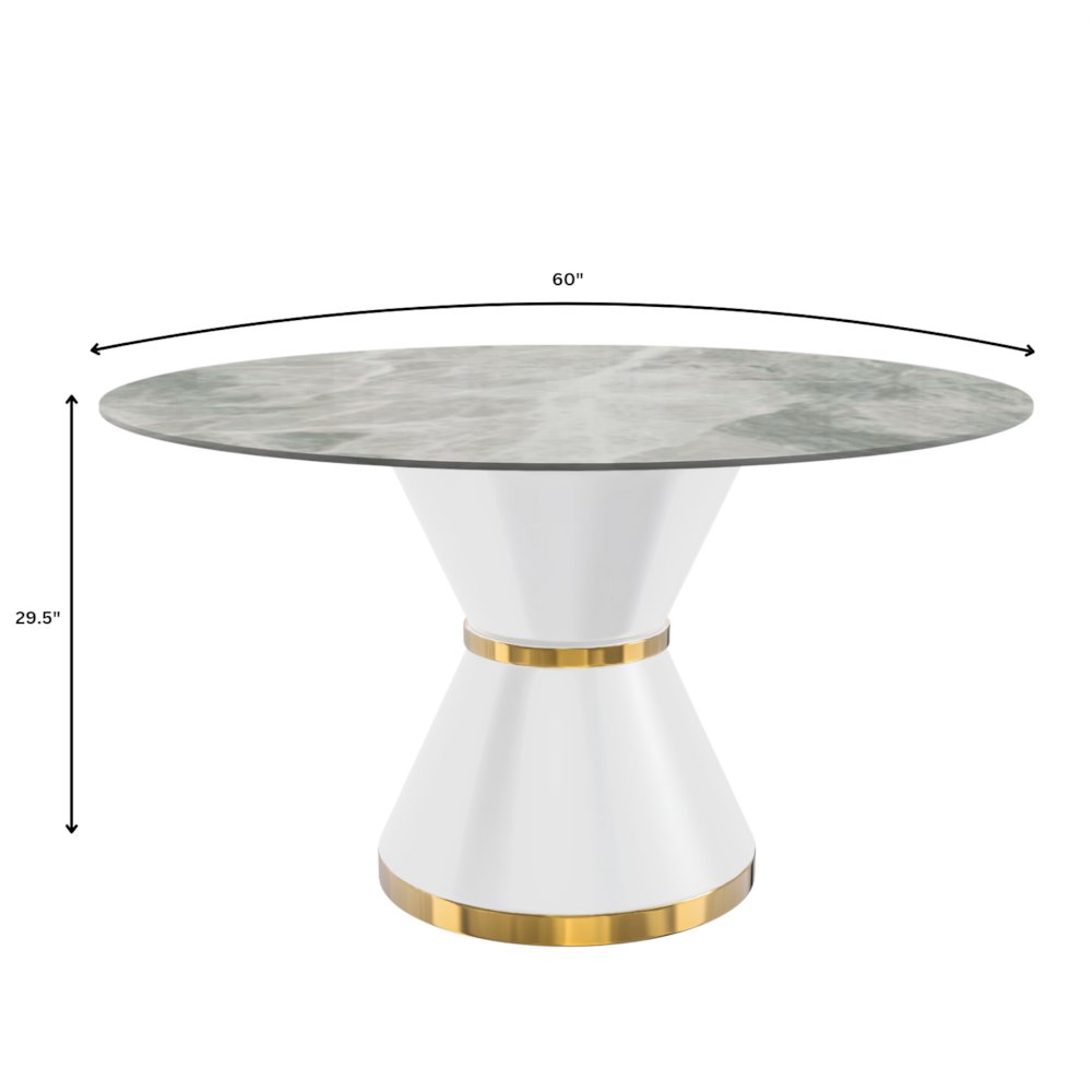 Qorvus Series Round Dining Table. Picture 4