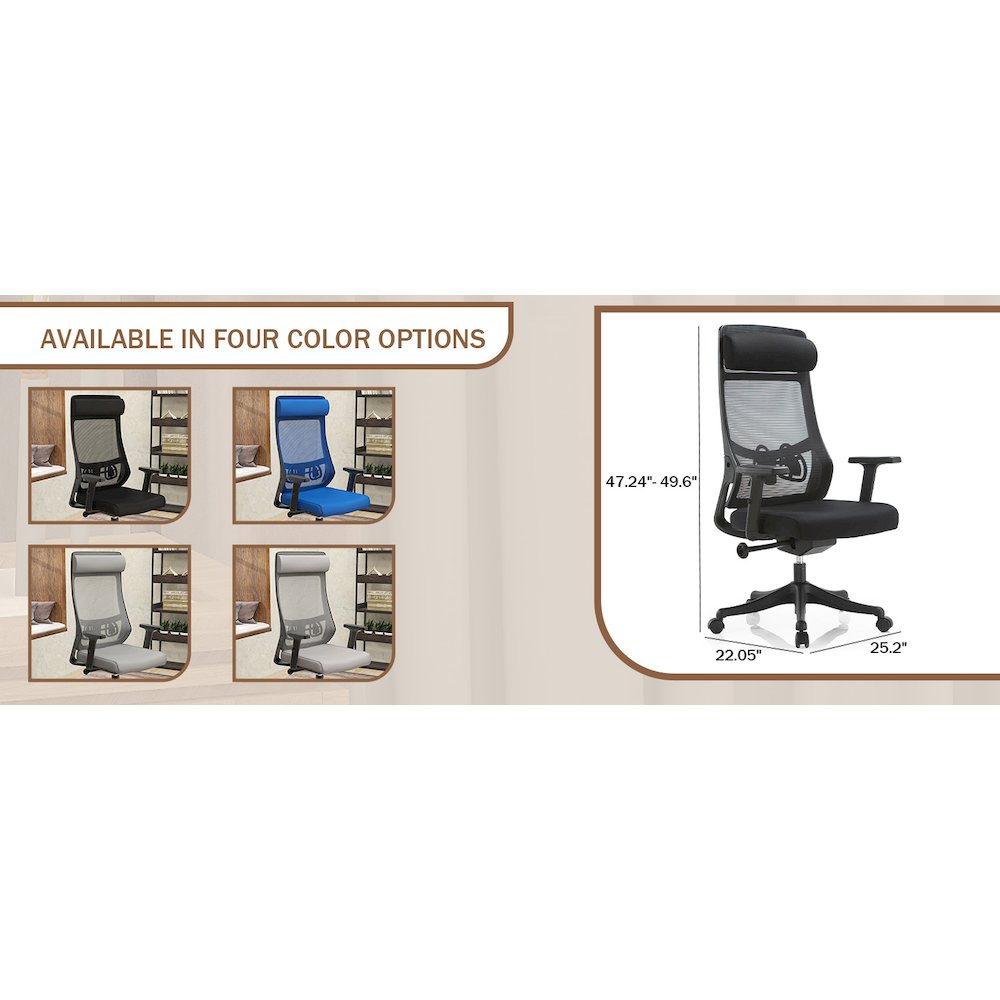 Office Dale Series Office Task Chair In Black. Picture 3