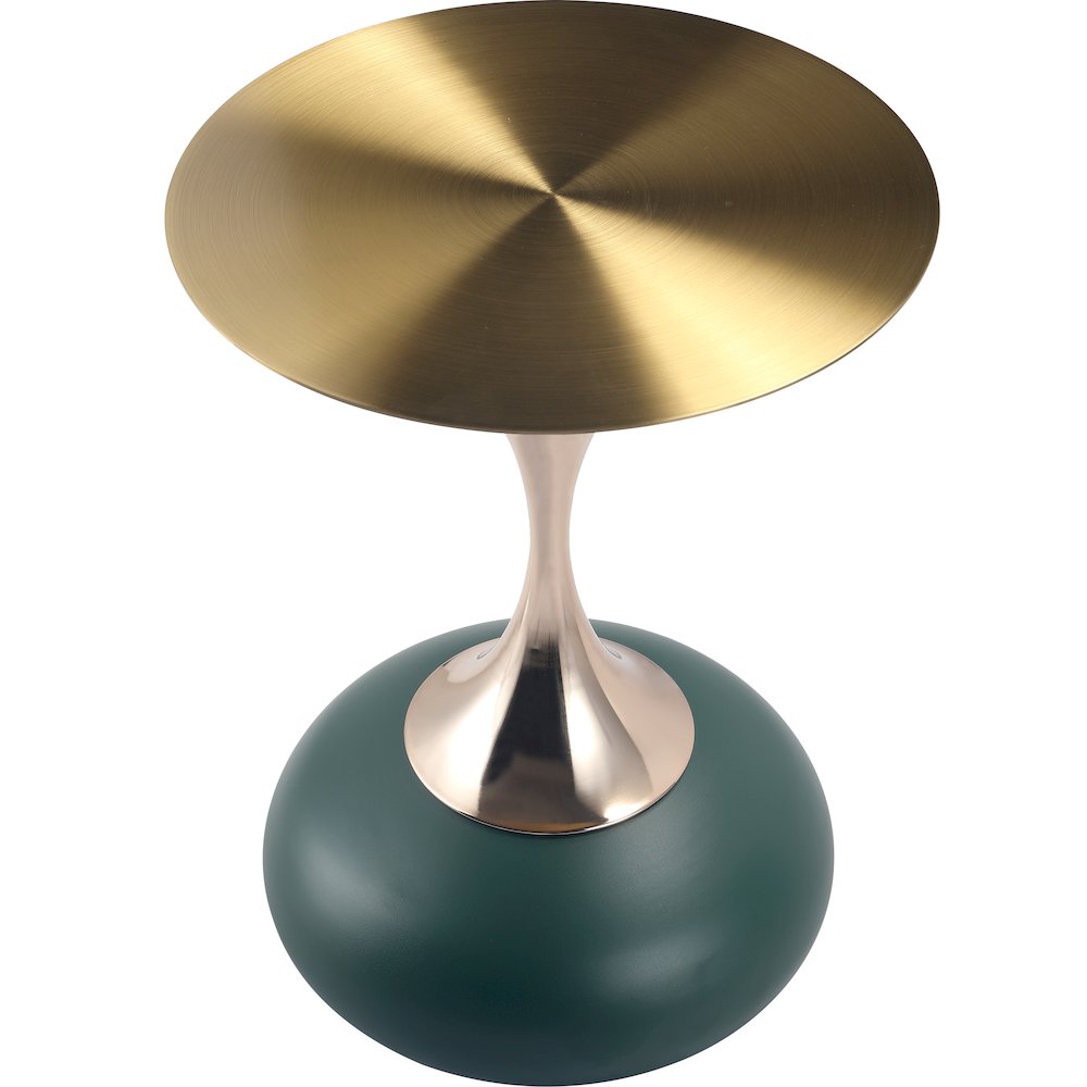Savoy Collection Modern End Table In Green. Picture 5