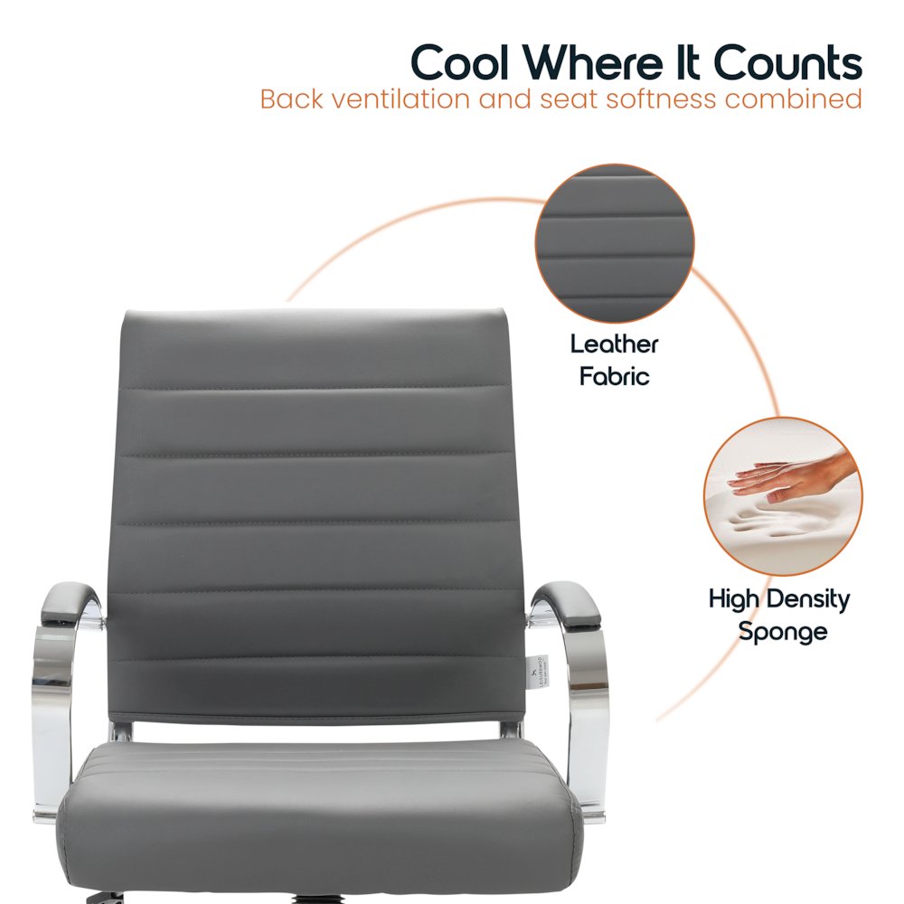 Benmar Leather Office Chair. Picture 19