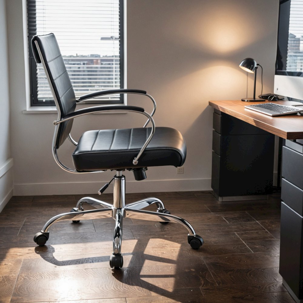 Benmar Leather Office Chair. Picture 8