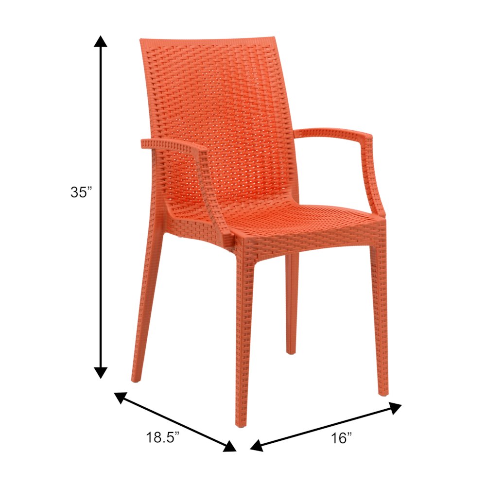 Weave Mace Indoor/Outdoor Chair (With Arms). Picture 19