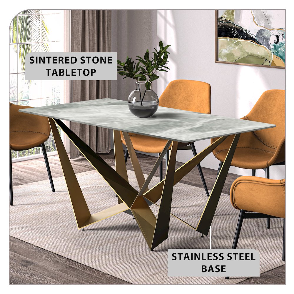 Nuvor Mid-Century Modern Dining Table. Picture 17