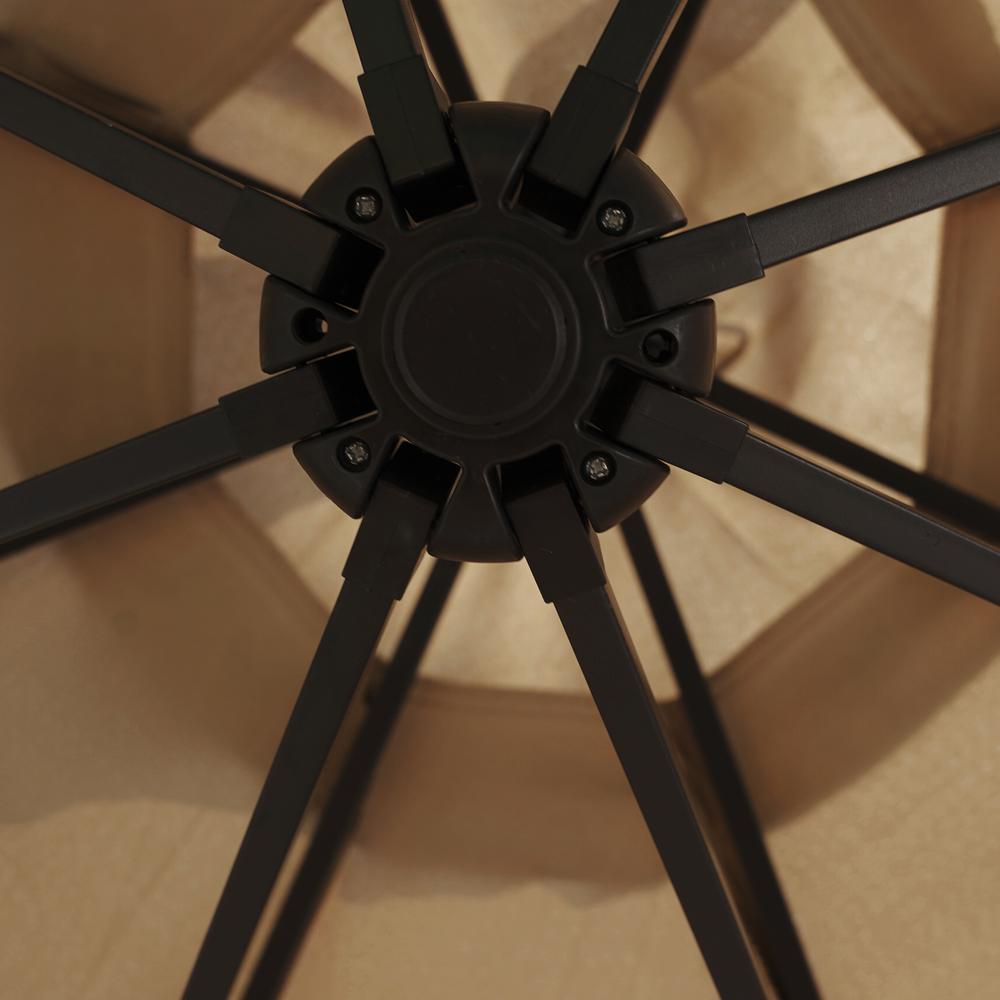 Outdoor 10 Ft Offset Cantilever Hanging Patio Umbrella With Solar Powered LED. Picture 5