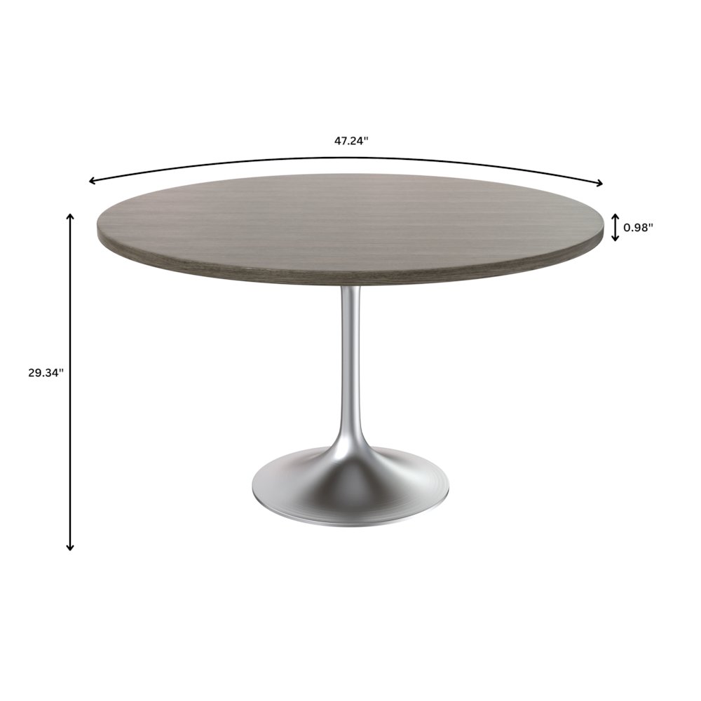 Verve Collection 48" Round Dining Table. Picture 8
