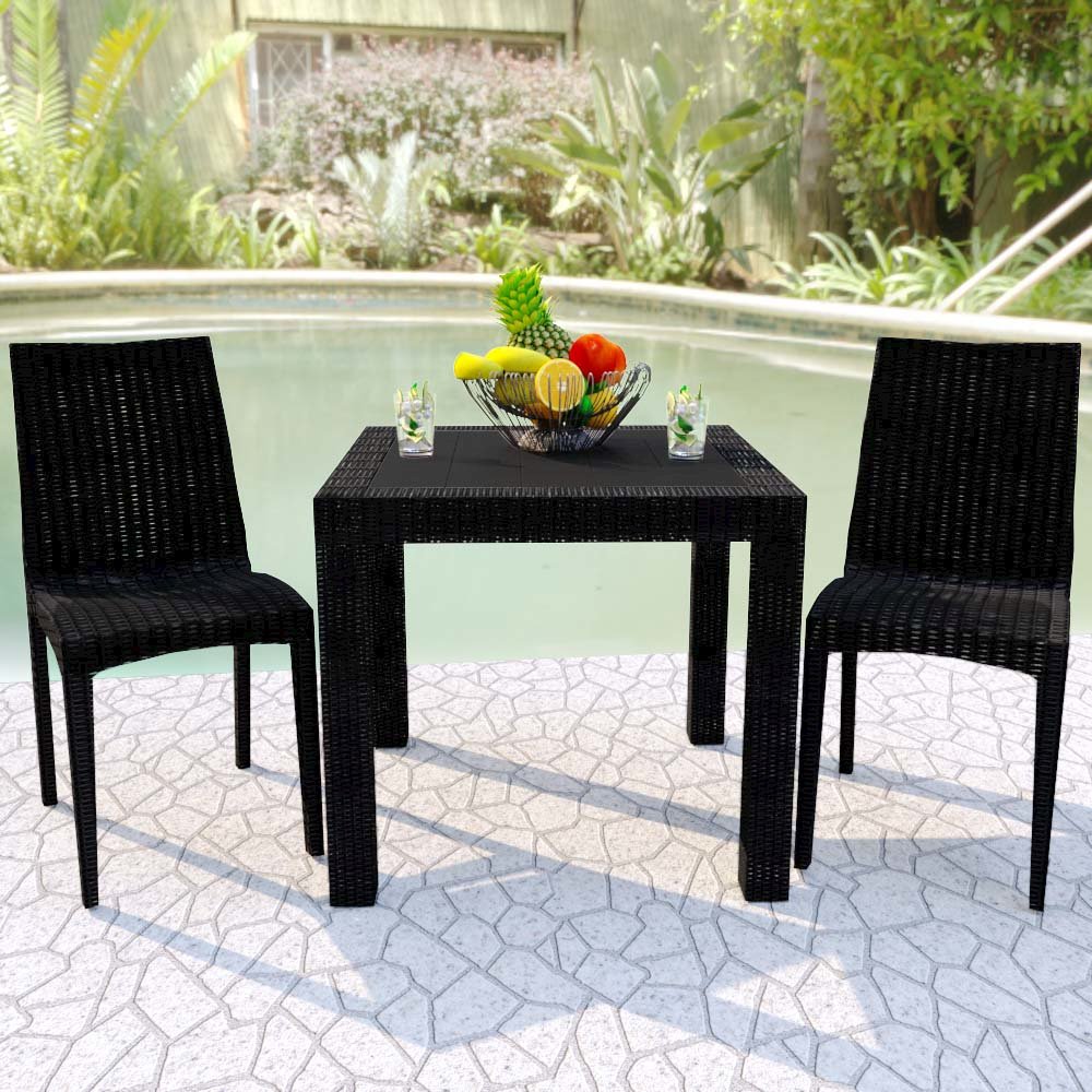 Weave Mace Indoor/Outdoor Dining Chair (Armless). Picture 3