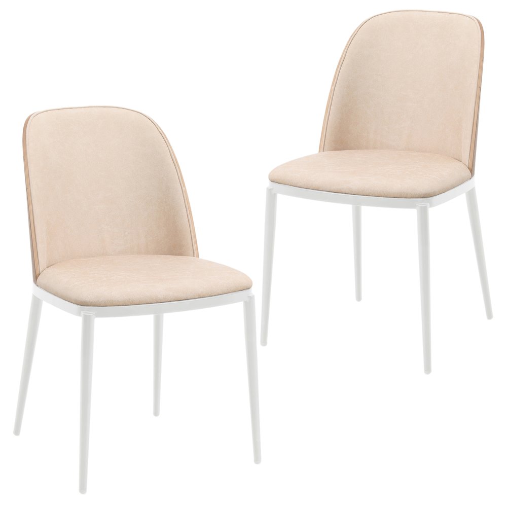 Tule Mid-Century Modern Dining Side Chair Set of 2. Picture 2