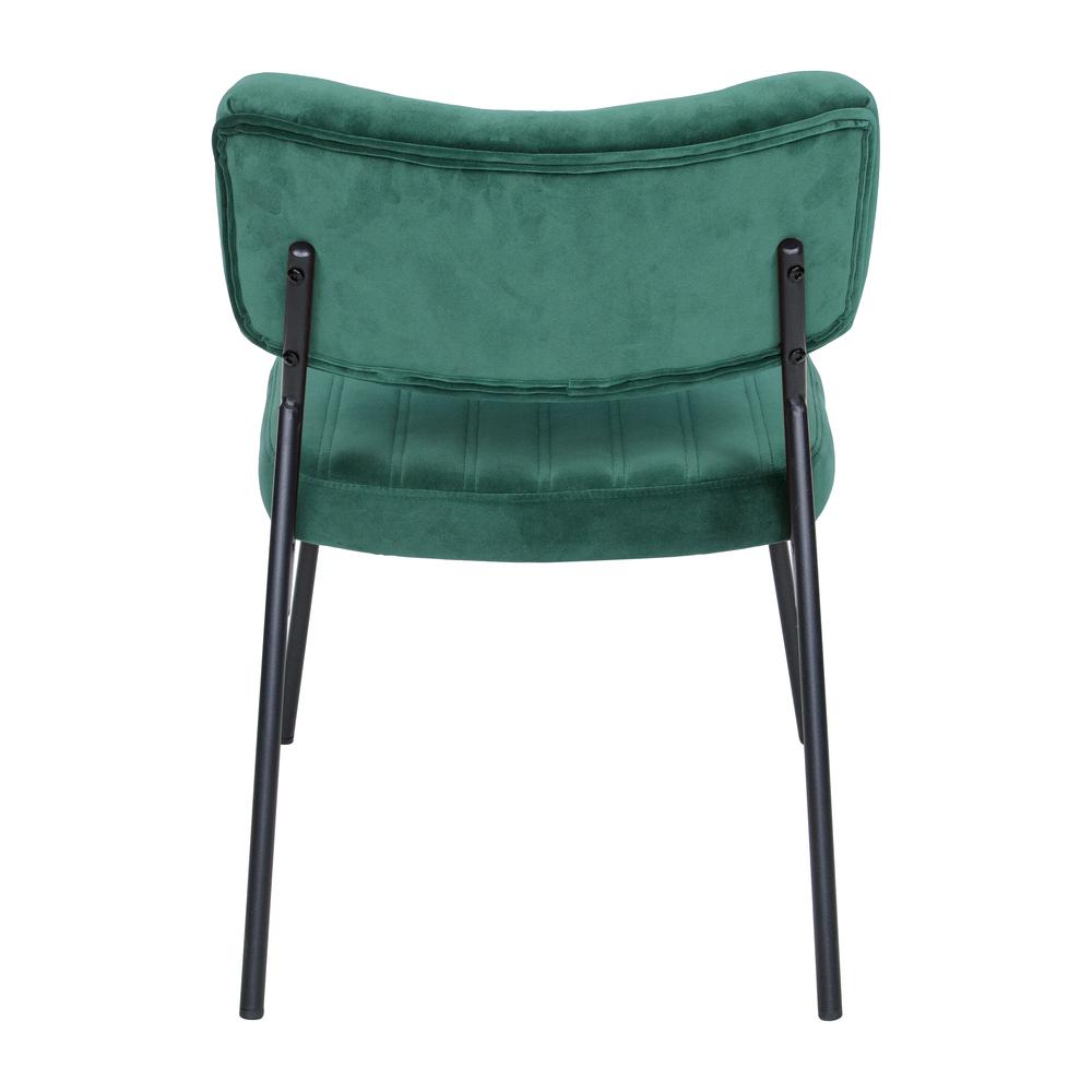 Marilane Velvet Accent Chair With Metal Frame Set of 2. Picture 4