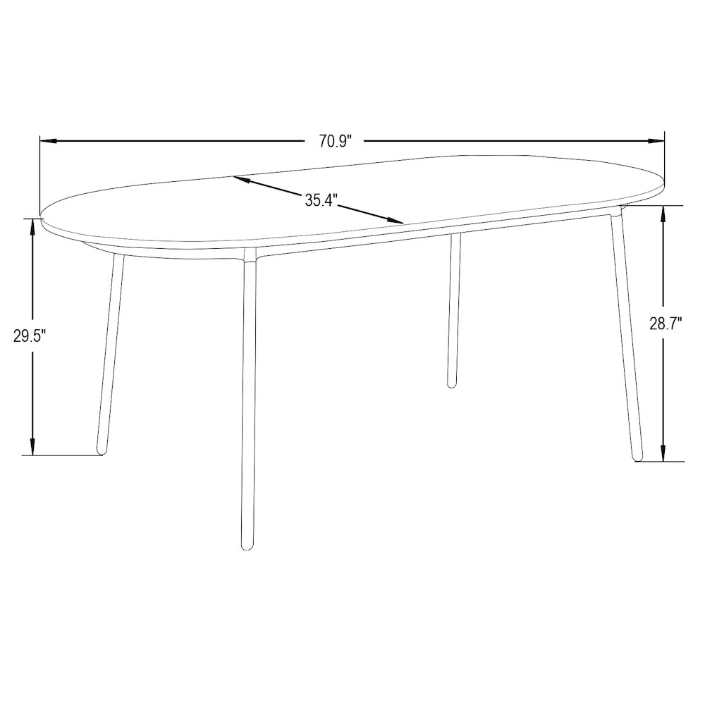 Tule 7-Piece Dining Set in Steel Frame with 6 Upholstered Seat Dining Table. Picture 21