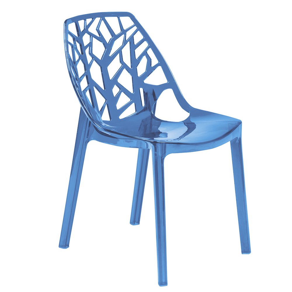Cornelia Modern Spring Cut-Out Tree Design Stackable Dining Chair. Picture 1