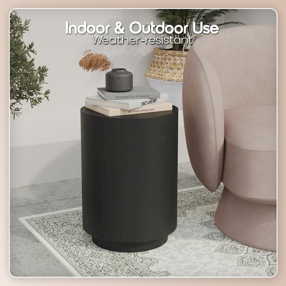 Modern Side End Table Ramble Series In Black. Picture 3