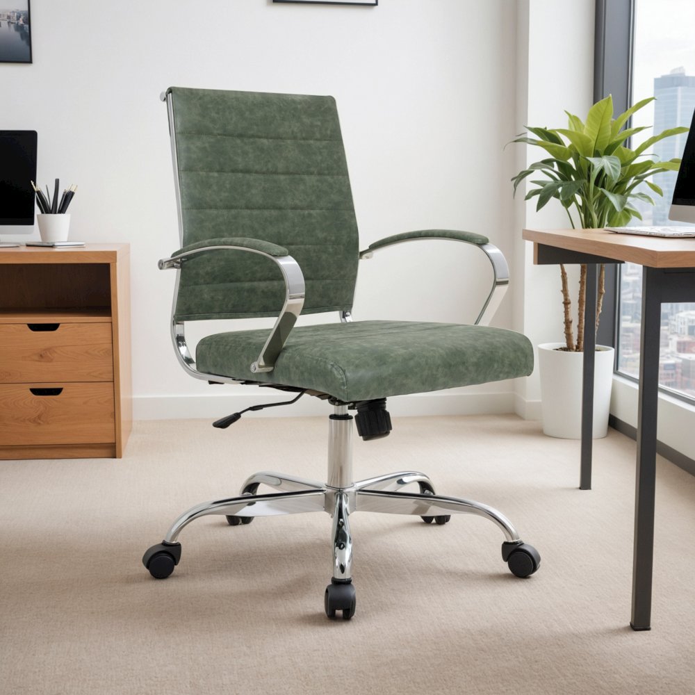Benmar Leather Office Chair. Picture 12