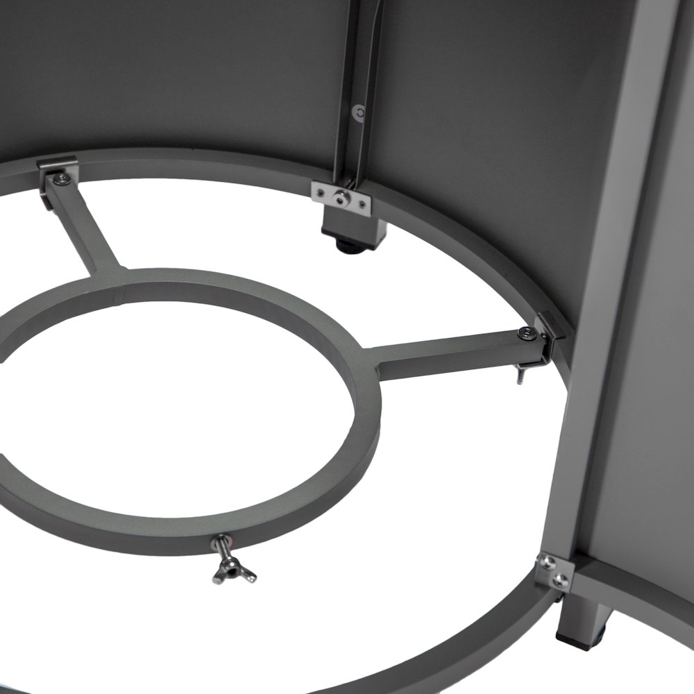 Walbrooke Patio Round Fire Pit and Tank Holder in Grey. Picture 17