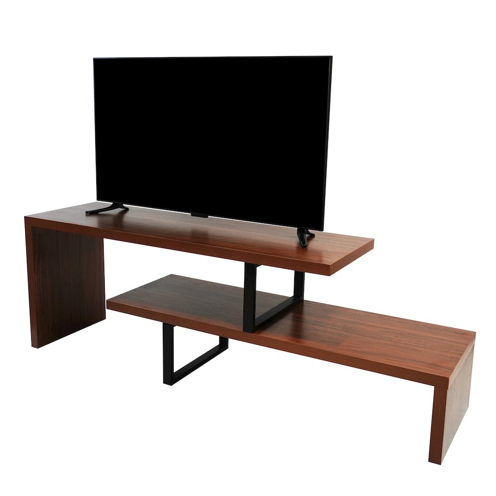 Orford Mid-Century Modern TV Stand in Walnut. Picture 6