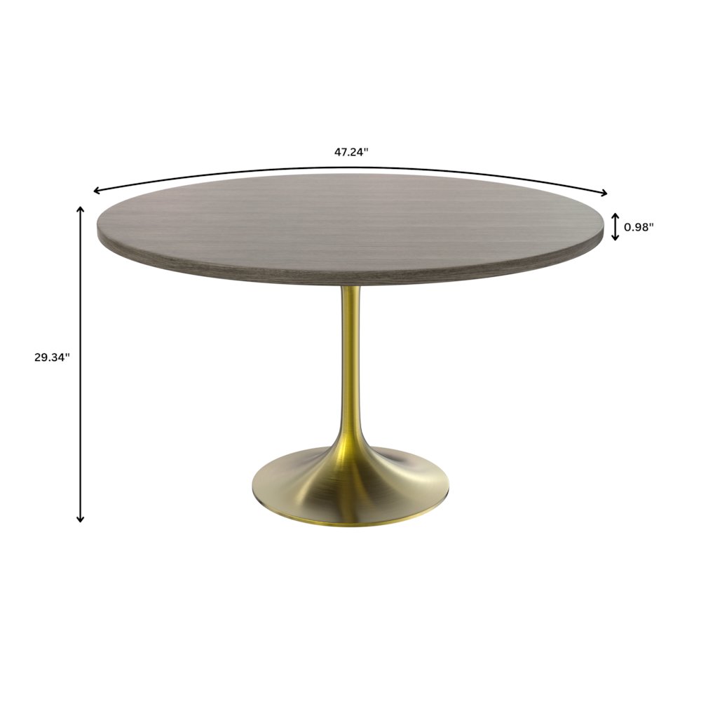 Verve Collection 48" Round Dining Table. Picture 7