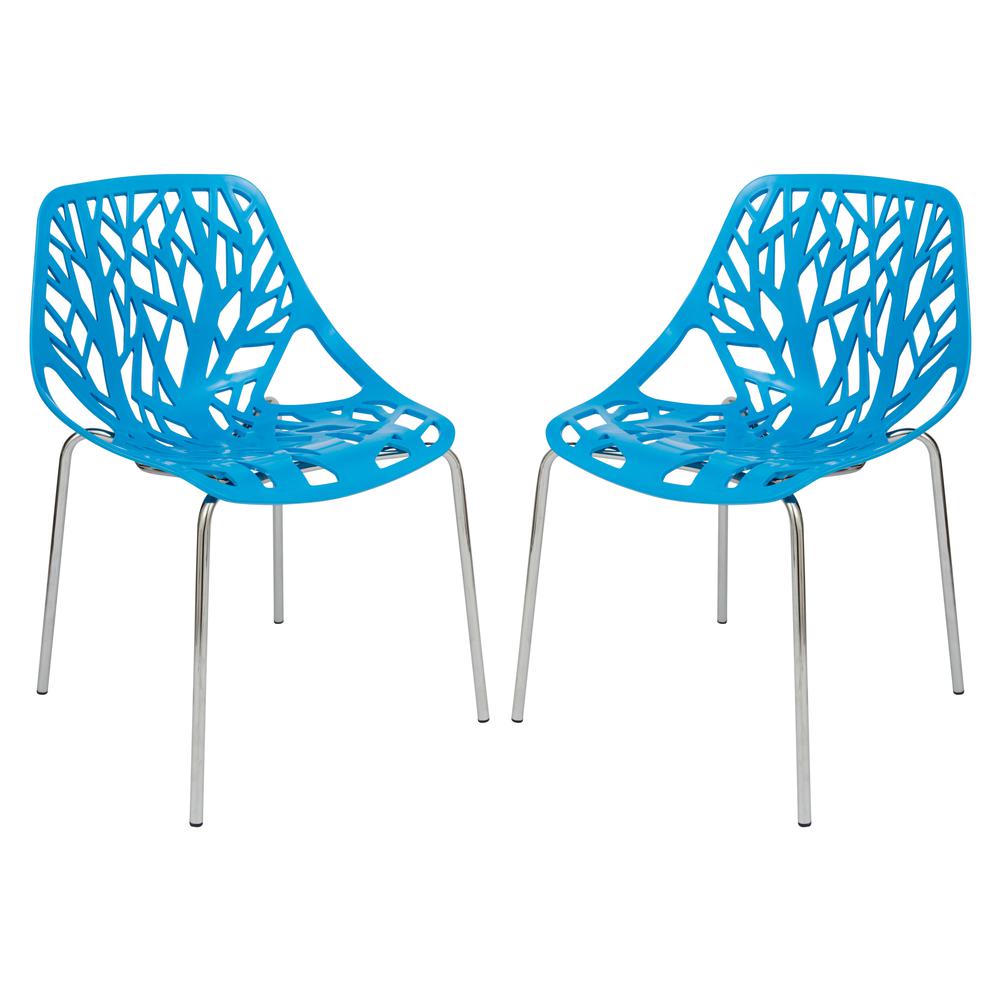 Modern Asbury Dining Chair w/ Chromed Legs. Picture 10