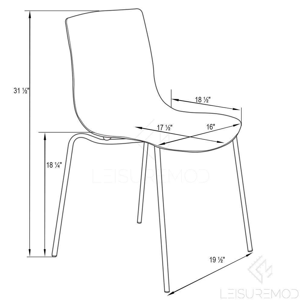 Astor Water Ripple Design Dining Chair. Picture 9