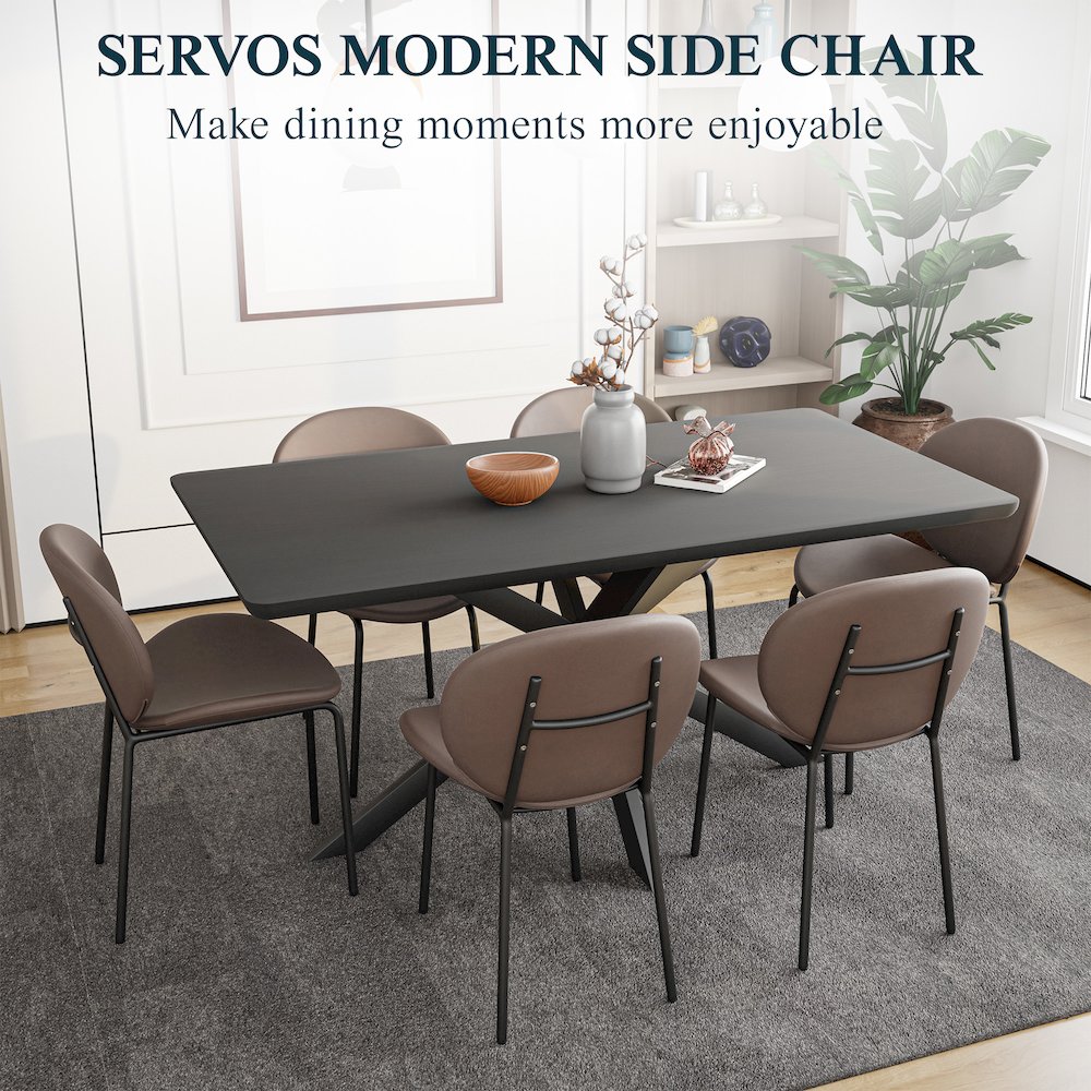 Servos Modern Dining Side Chair. Picture 15